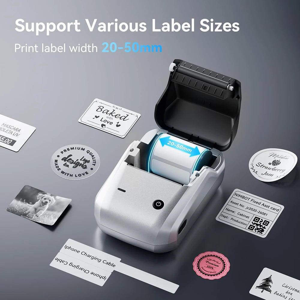 NIIMBOT B1 Portable Label Printer – Smart Bluetooth Sticker Maker