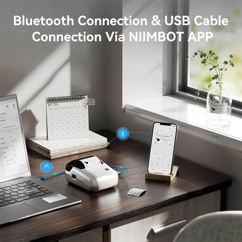 NIIMBOT B1 Portable Label Printer – Smart Bluetooth Sticker Maker