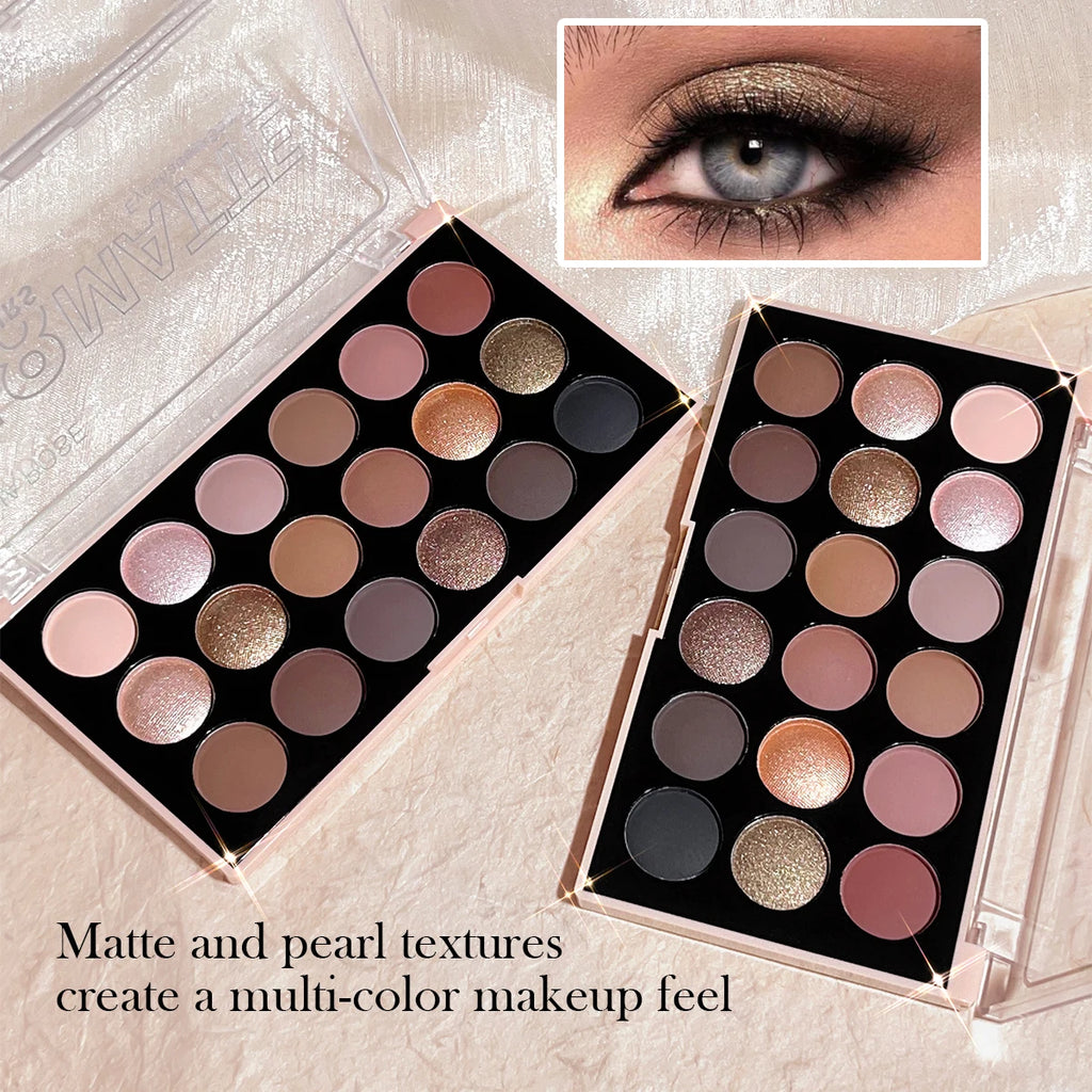 18-Color Earth Tone Eyeshadow Palette