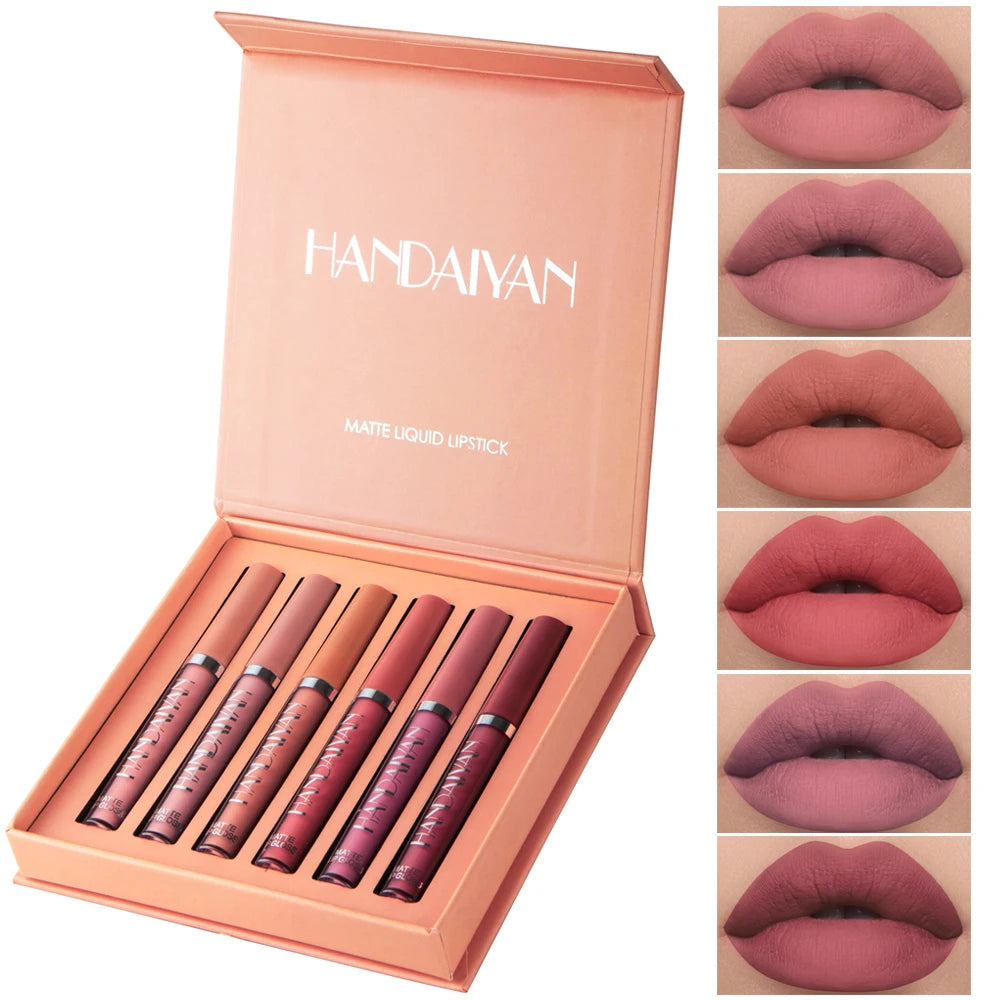 Handaiyan Velvet Matte Lipstick Set (6 Shades)