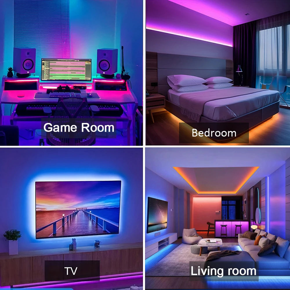 RGB LED Strip Lights Pro – Smart App Controlled Room Lighting
