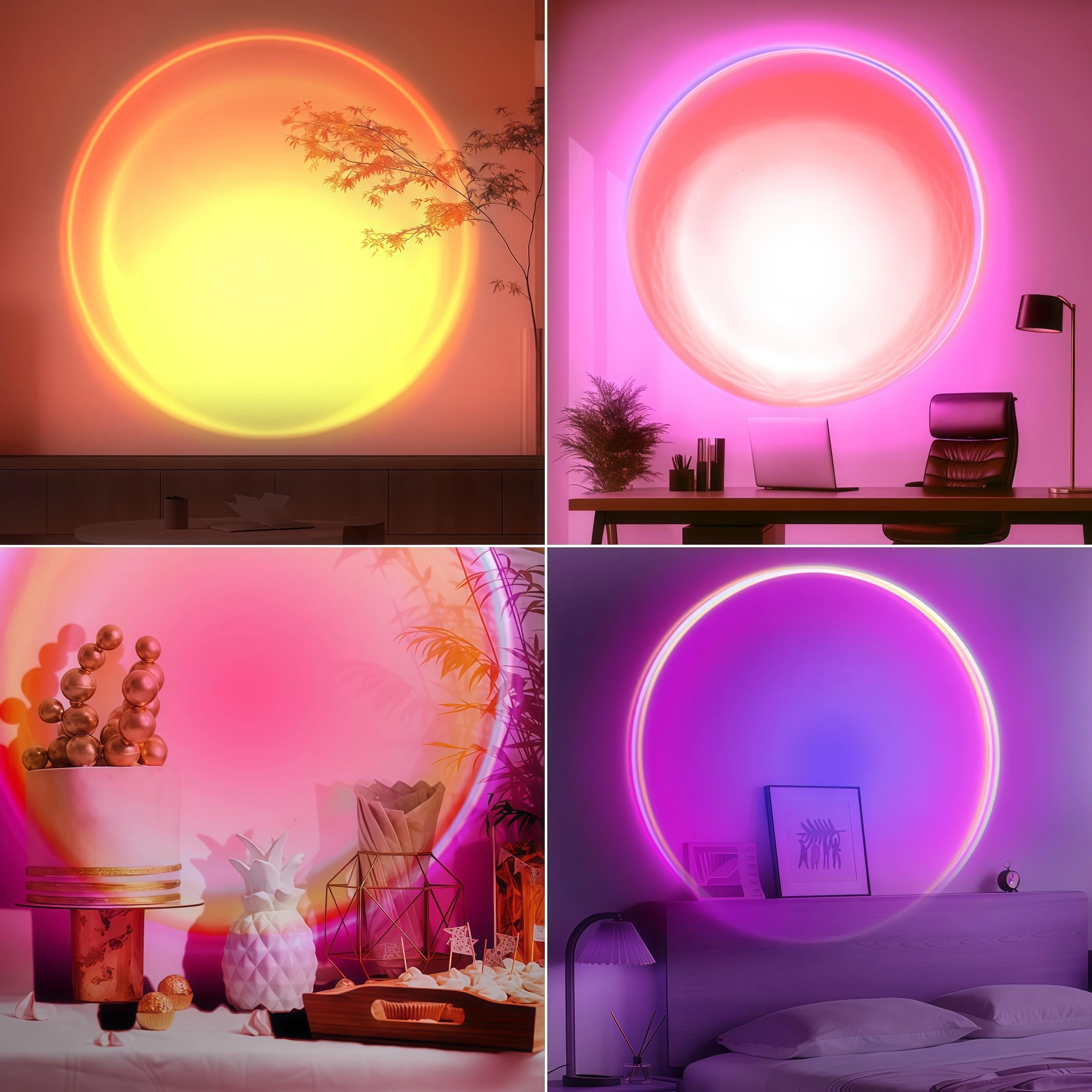 Sunset Projection Lamp Pro – 16 Color LED Mood Light