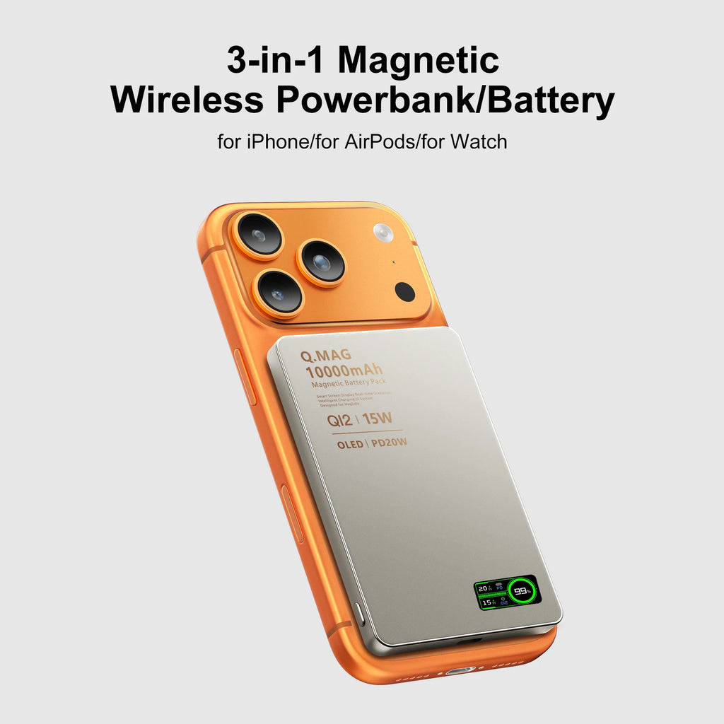 MagSafe Power Bank Pro – 15W Magnetic Wireless Charger
