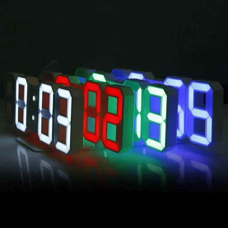 3D LED Digital Wall Clock Pro – Modern Smart Display
