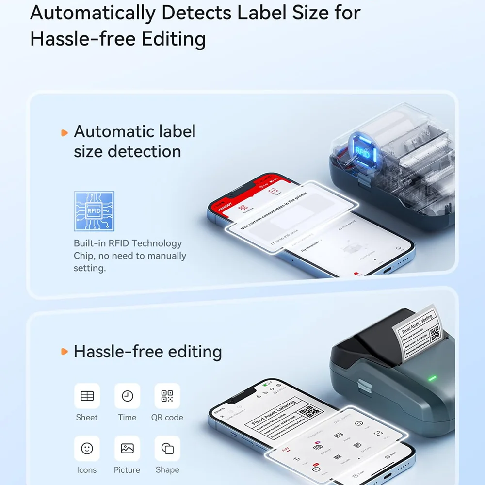 NIIMBOT B1 Portable Label Printer – Smart Bluetooth Sticker Maker