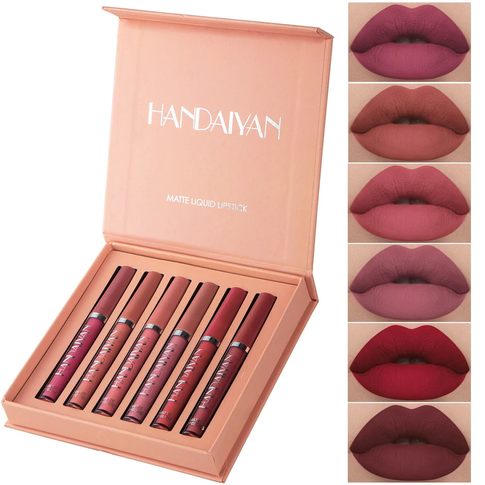 Handaiyan Velvet Matte Lipstick Set (6 Shades)