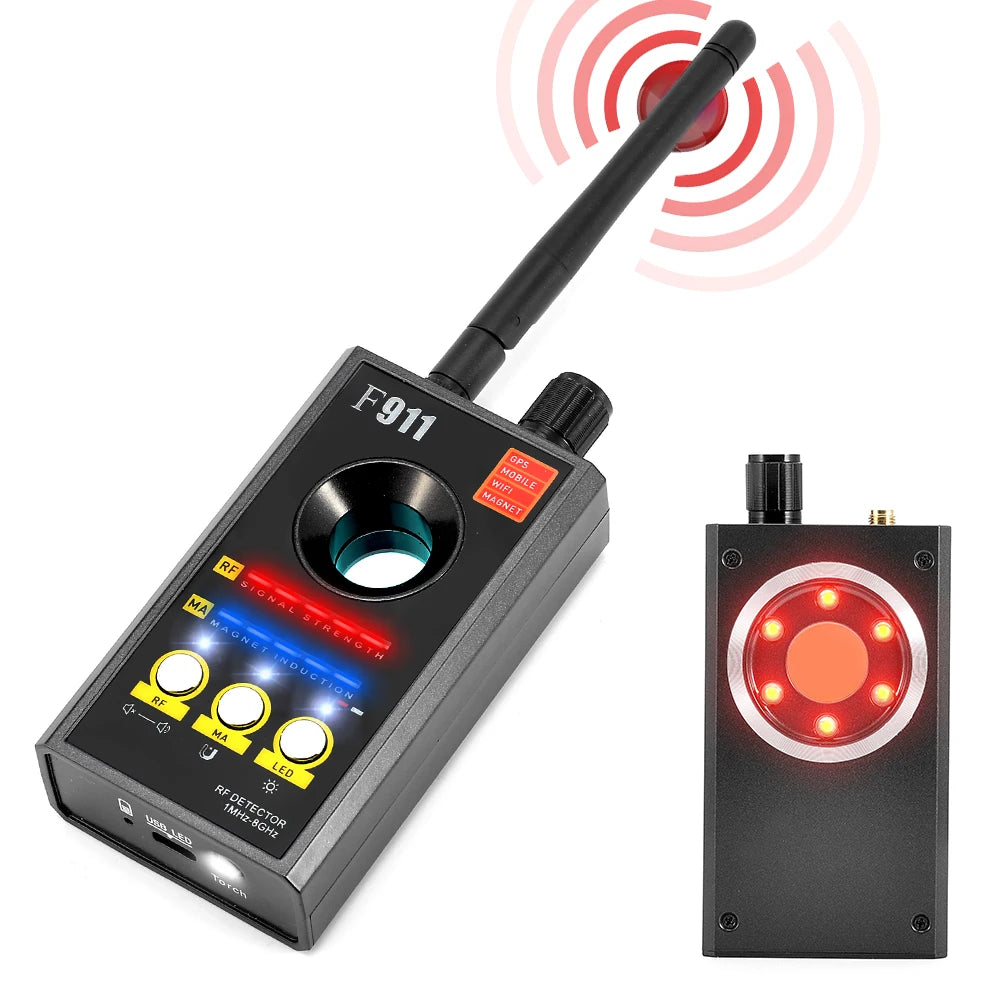 F911 Anti Spy Camera & GPS Detector Pro – RF Signal Finder