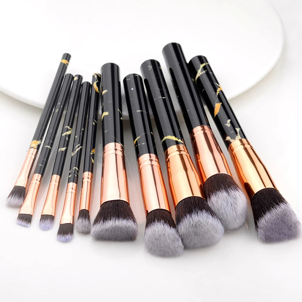10-Piece Professional Makeup Brush Set
