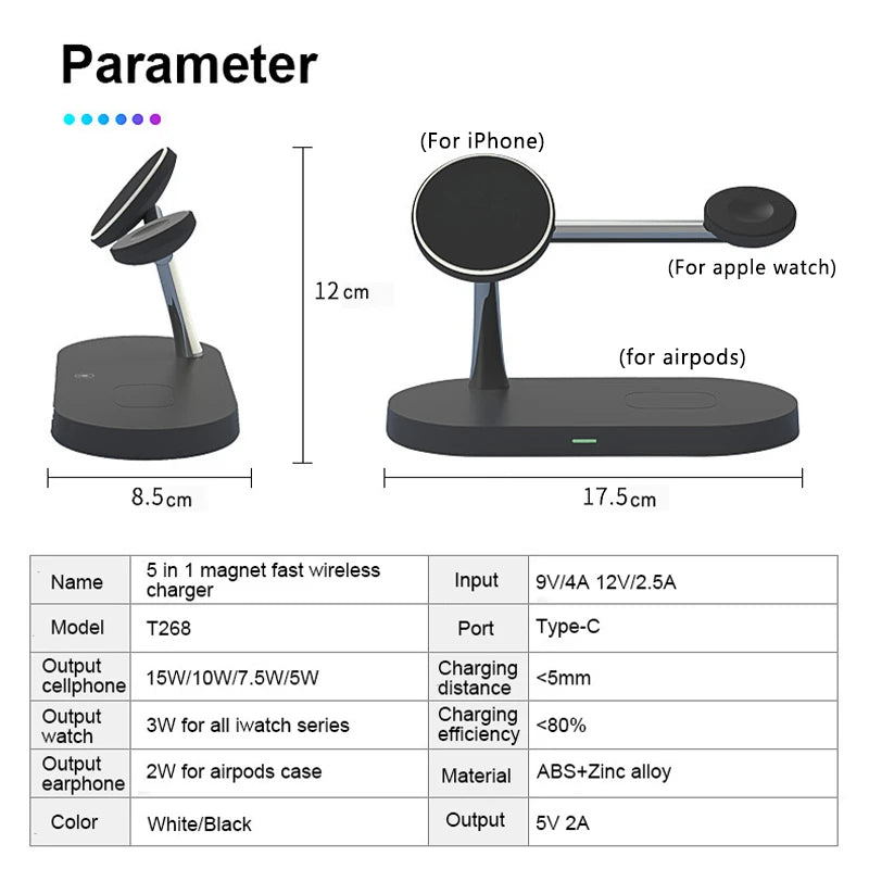 3-in-1 MagSafe Charging Station Pro – Fast Wireless Charger