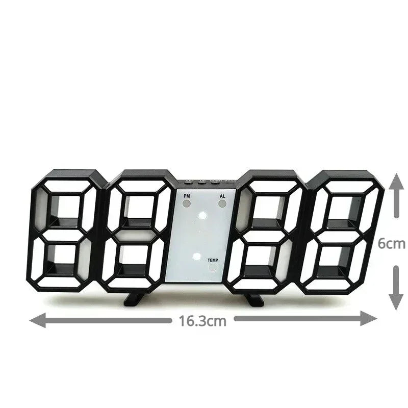 3D LED Digital Wall Clock Pro – Modern Smart Display