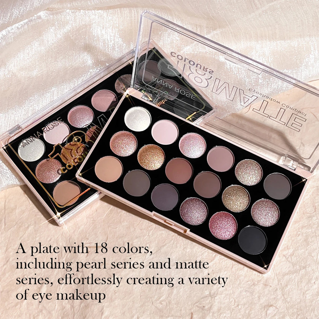 18-Color Earth Tone Eyeshadow Palette