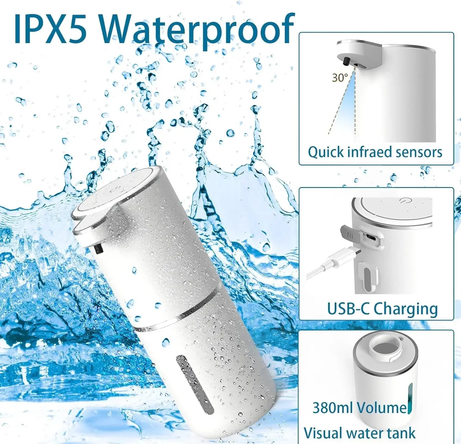Automatic Touchless Soap Dispenser Pro – Smart Infrared Sensor