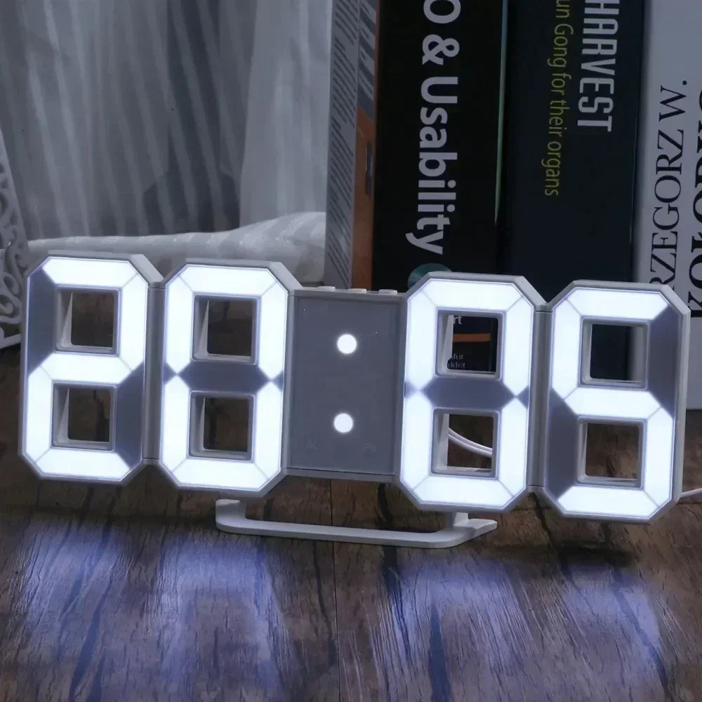3D LED Digital Wall Clock Pro – Modern Smart Display
