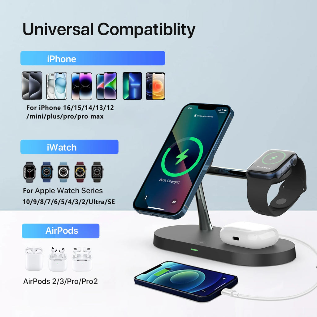 3-in-1 MagSafe Charging Station Pro – Fast Wireless Charger