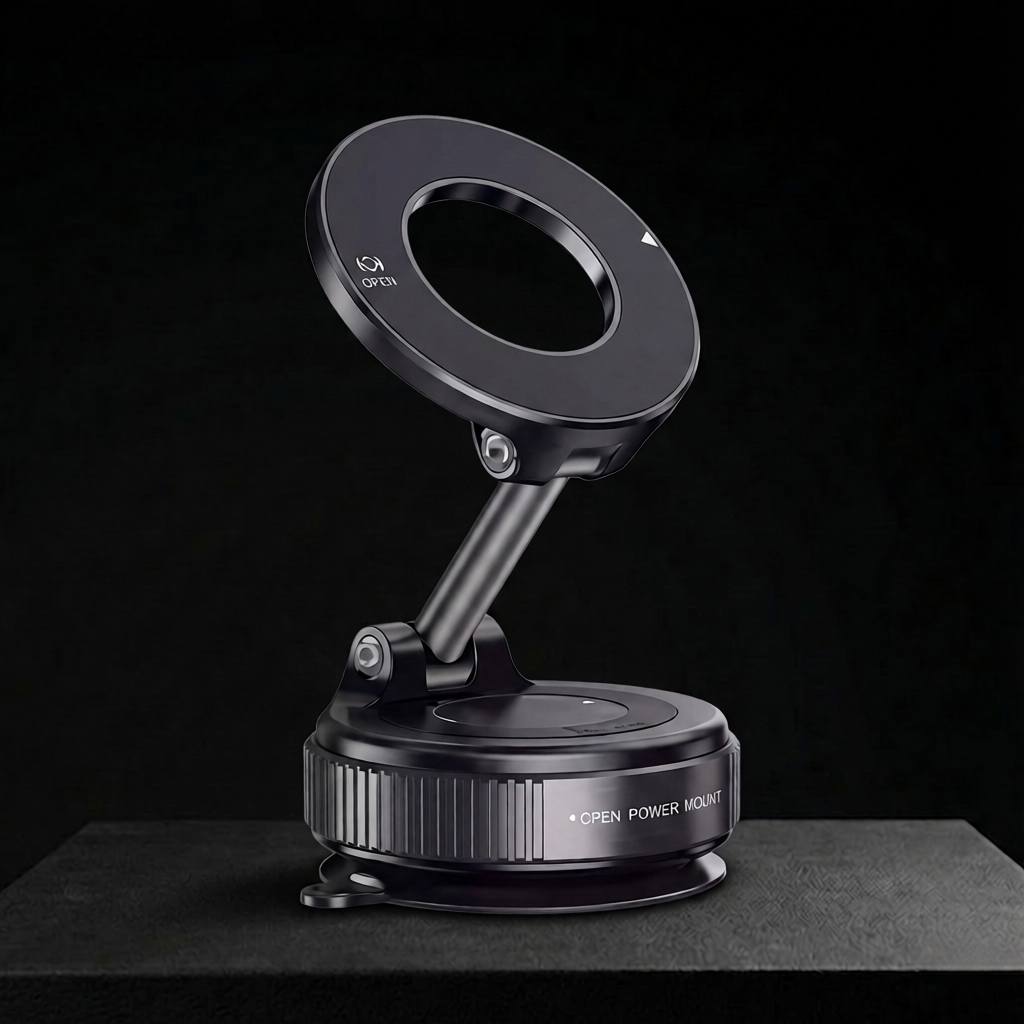 MagSafe Magnetic Suction Car Phone Mount Pro – 360° Adjustable Foldable Holder